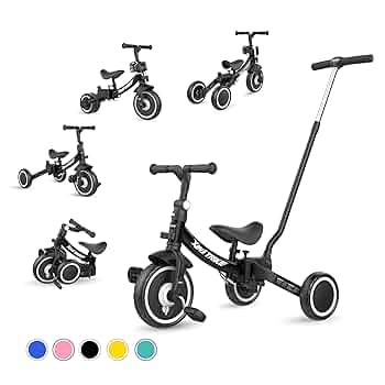 三輪車 足けりバイク 一台4役 ベビーカー かじとり 手押し棒付 子供用三輪車 三輪車 足けりバイク 一台4役 ベビーカー かじとり 手押し棒付